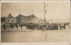 Shipp & Feltus Circus on Boardwalk South America Postcard