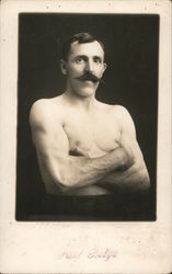 Photo of Bare Chested Strongman Postcard