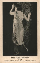 Miss Rose Howard w/ Ringling Bros and Barnum & Bailey Circus Postcard Postcard Postcard