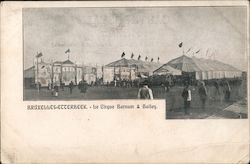 Rare: Belgian Barnum & Bailey Circus Tents Etterbeek Postcard