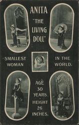 Anita, The Living Doll - Smallest Woman in the World Postcard