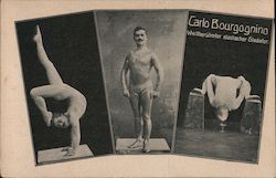 Acrobat Carlo Bourgognino Postcard