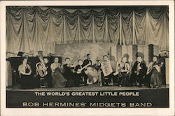 The World's Greatest Little People, Midgets Band Postcard