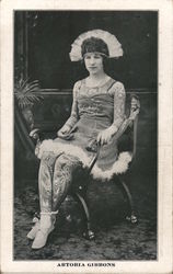 Artoria Gibbons Tattooed Lady Circus Postcard Postcard Postcard