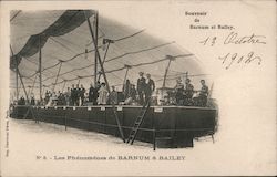 Awaiting the Barnum and Bailey circus. Postcard Postcard Postcard