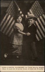 Hans & Gretel Schneider, the Tango Dancing Midgets Postcard