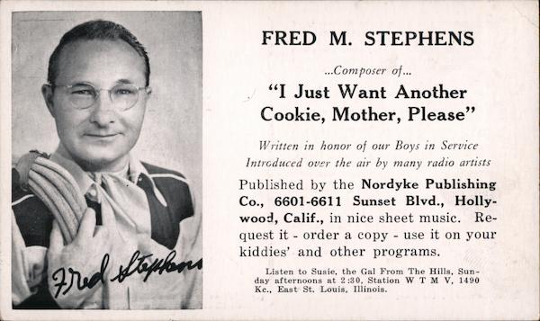 Fred Stephens I Just Want Another Cookie, Mother, Please