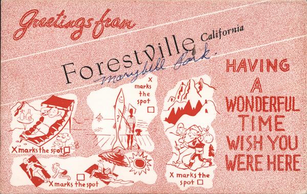 Greetings from Forestville, California