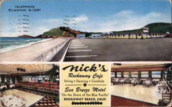 Nick's Rockaway Cafe - Sea Breeze Motel Rockaway Beach California