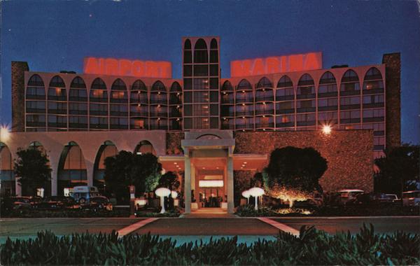 The Airport Marina Hotel Burlingame, CA Postcard