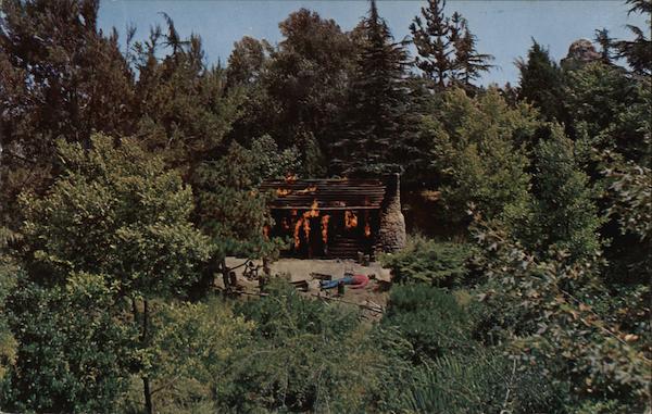 Burning Settler's Cabin - Disneyland Anaheim California