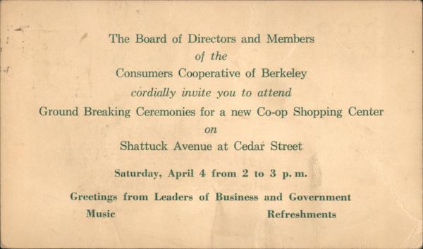 CO-OP Berkeley California