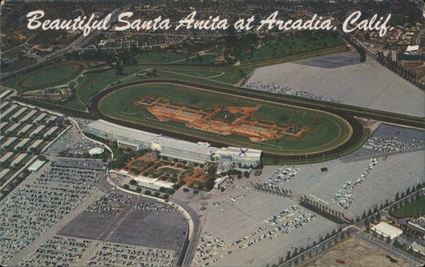 Beautiful Santa Anita at Arcadia, Calif. California