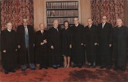 Supreme Court Justices, 1981 Washington, DC Political Postcard Postcard Postcard