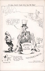 Uncle Sam in "Cradle of the Nation" - Virginia Postcard