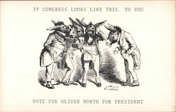 If Congress looks like this to you vote for Oliver North for President Postcard