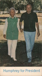 Humphrey for President - Muriel Humphrey's Beef Soup Recipe Postcard