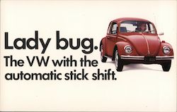 Lady Bug The VW with the automatic stick shift Postcard