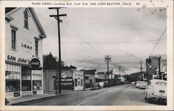 Third Street, looking East, from Polk Postcard
