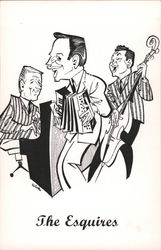 The Esquires - Eddie, Joe and Bob Postcard