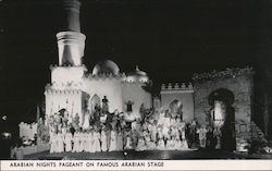 Arabian nights pageant on famous Arabian Stage Postcard