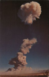 Atomic Cloud Dissipates Over Isolated Detonation Area New Mexico Military Atomic Energy Commission Postcard Postcard Postcard