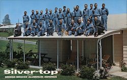 silvertop Bridge braced aluminum awnings Postcard