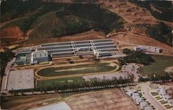 Carlmont High School from the air Belmont, CA Aero Portraits Postcard Postcard Postcard