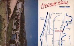 Treasure Island Trailer Court Colma, CA Postcard Postcard Postcard