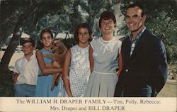 William H. Draper and Family Postcard