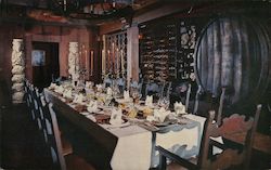 The Bacchus Cellar at Ernie's World Famed San Francisco Restaurant Postcard