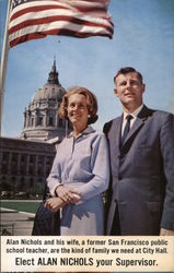 Alan Nichols and His Wife San Francisco, CA Postcard Postcard Postcard