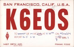 K6E0S - 1487 39th Avenue, Frank Foge Postcard