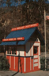 United States smallest post office Wheeler Springs, CA Postcard Postcard Postcard