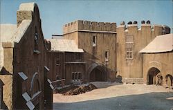 Universal City Studios Tower of London Hollywood Snow Chrome Postcard