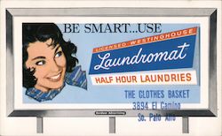 Be Smart Use Licensed Westinghouse Laundromat Postcard