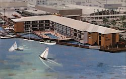 The Boatel Motor Lodge Postcard