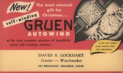 Gruen Aitowind Watches Postcard