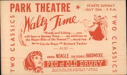 Park Theatre Waltz Time Postcard