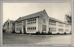 St. Catherine's Church and School Postcard