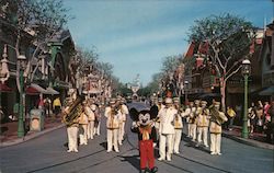 Mickey Mouse & Disneyland Band Postcard