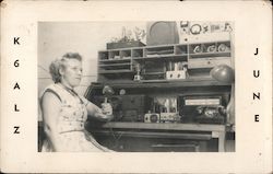 K6ALZ June Gabaldon Postcard