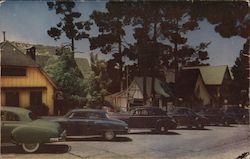 Looking Along Ocean Avenue Carmel, CA Postcard Postcard Postcard