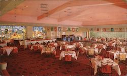 Churchill's Restaurant in Hotel Claremont high atop Oakland-Berkeley Hills Postcard