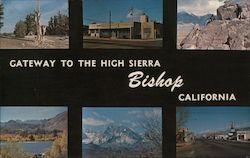 Gateway to the high sierra Bishop California Postcard Postcard Postcard