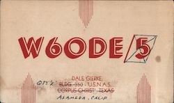 W6ODE5, Dale Gierke Postcard