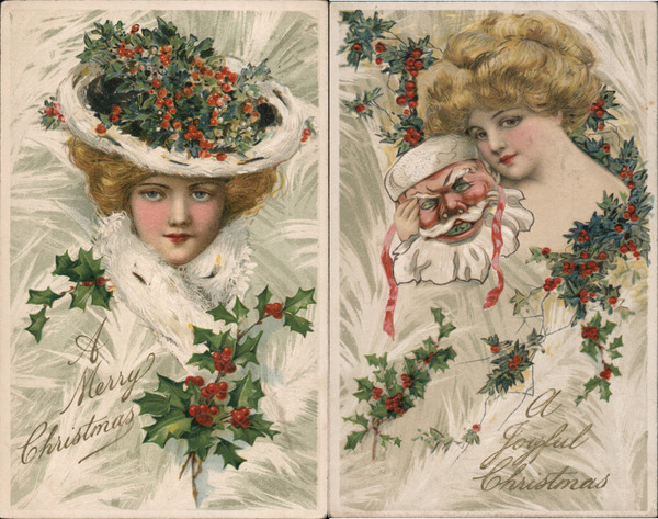 Set of 2: Christmas Women Samuel L. Schmucker