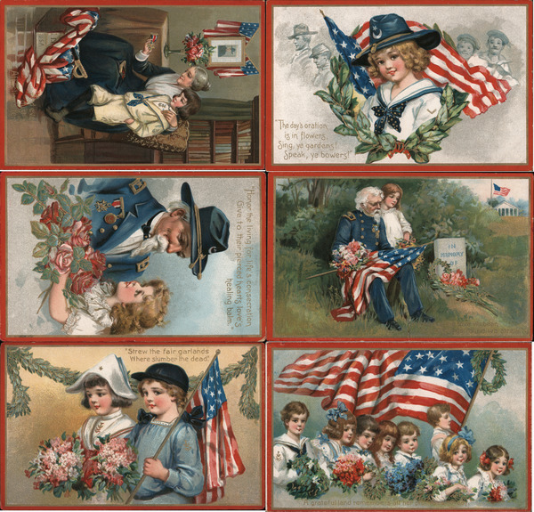 Set of 6: Decoration Day Series Memorial Day