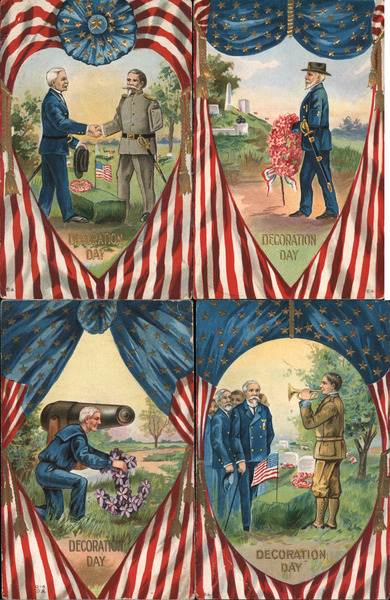 Set of 4: Decoration Days Series #4 Nash Memorial Day