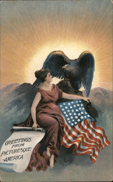 Greetings from Picturesque America Patriotic